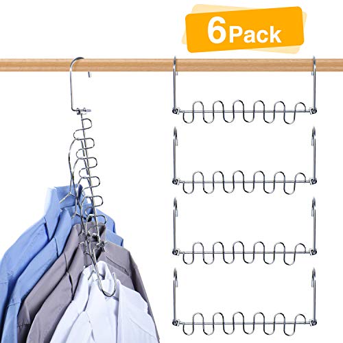 Product Cover HOUSE DAY Metal Magic Hangers Space Saving Clothes Hangers Organizer Smart Closet Space Saver Pack of 6