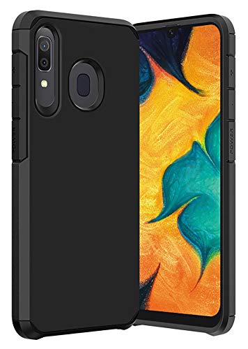Product Cover ComoUSA Designed for Galaxy A50 / A50S / A30S / A30 / A20 Case Heavy Duty [Dual Layer] Hybrid Shock Proof Protective Rugged Bumper Cover Case for Samsung Galaxy A30,Galaxy A20,A50 (Black)