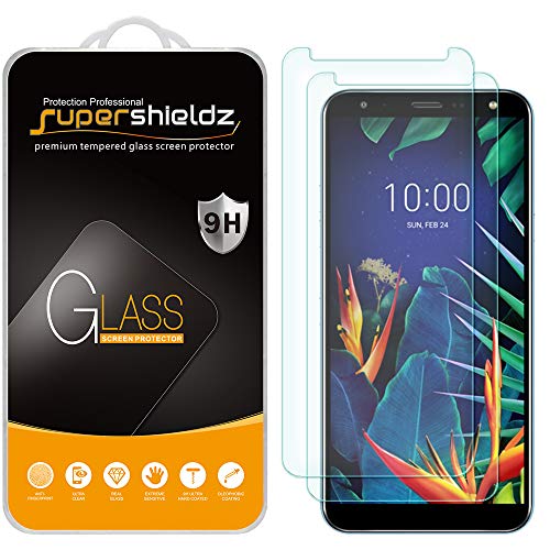 Product Cover (2 Pack) Supershieldz for LG K40 Tempered Glass Screen Protector, Anti Scratch, Bubble Free