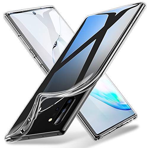 Product Cover ESR Essential Zero Compatible with Galaxy Note 10 Plus Case, Made with Slim, Clear, and Soft TPU, Flexible Silicone Case for The Samsung Galaxy Note 10+ / 10 Plus /5G 6.8-inch (2019), Jelly Clear