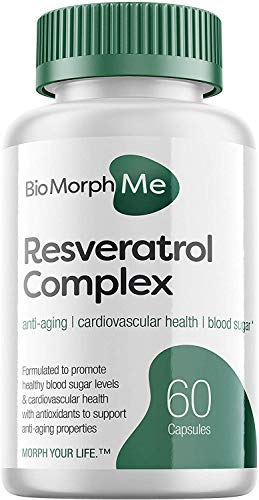 Product Cover Resveratrol Supplement Complex - 600mg Formula with Trans Resveratrol - Promotes Anti-Aging, Cardiovascular Health and Blood Sugar Support - 60 Veggie Capsules