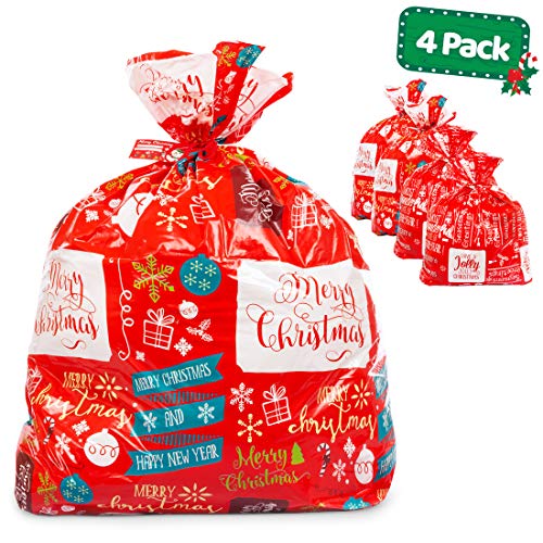 Product Cover Large Christmas Gift Bags - Set of 4 Xmas Present 36