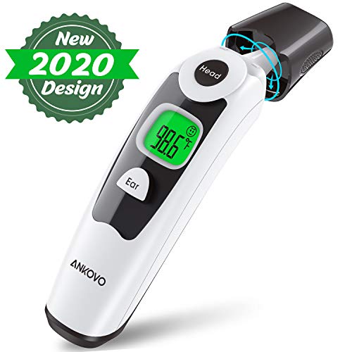 Product Cover Baby Thermometer- Medical Digital Infrared Forehead and Ear Thermometer for Fever, Clinically Approved Temporal Thermometer (Thermometro Digital) - Suitable for Babies and Adults