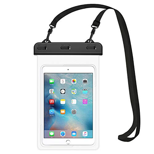 Product Cover MoKo Universal Waterproof Case, Tablet Dry Bag Pouch for iPad Mini 2019/4/3/2, Samsung Tab 5/4/3, Galaxy Note 8, Tab S2/Tab E/Tab A 8.0, LG G Pad III 8.0, Google Nexus 7(FHD) & More Up to 8.3