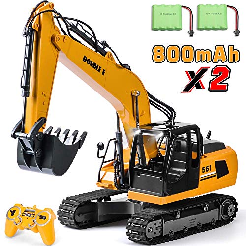 Product Cover RC Excavator 17 Channel RC Truck with 2 Rechargeable Batteries Full Functional Remote Control Excavator Construction Tractor