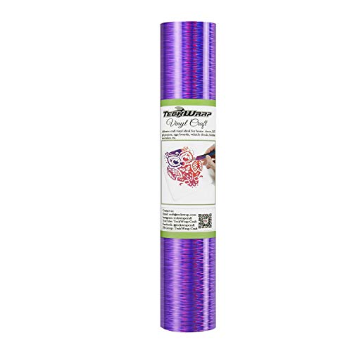 Product Cover TECKWRAP Holographic Ultra Violet Starlight Chrome Adhesive Vinyl 1ftx5ft