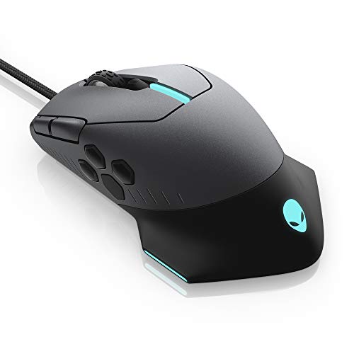 Product Cover Alienware Gaming Mouse 510M RGB Gaming Mouse AW510M: 16, 000 DPI Optical Sensor - Alienfx RGB - 10 Buttons - Adjustable Scroll Wheel - Large Click Anywhere L/R Buttons