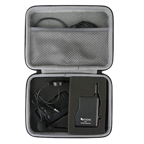 Product Cover co2crea Hard Travel Case Replacement for FIFINE K037B Wireless Microphone System Wireless Microphone