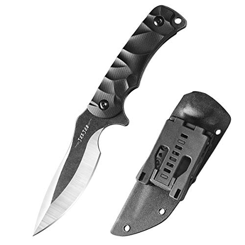 Product Cover JXE JXO Fixed Blade Knives with Sheath, Full Tang in Blade Knives, Hunting Knife Blade Corrosion Resistance, Abrasion Resistance, Camping Hiking Tools for Outdoor