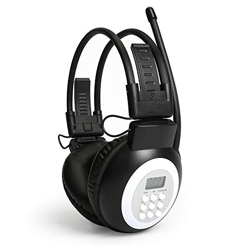 Product Cover JESSON Walkman Headphone Radio Portable FM Stereo Headset Radio Receiver Digital FM Hearing Protector Earmuff Power on by 2AA Dry Battery (Battery Not Included)