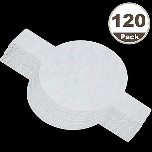 Product Cover 120 Pieces 8 Inch Precut Circle Cake Pan Liners Round Non-stick Parchment Paper with Lift Tabs for Baking Cooking, White