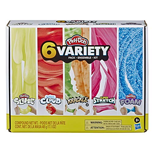 Product Cover Play-Doh Compound Corner Variety 6 Pack - Slime, Cloud, Krackle, Stretch, Foam