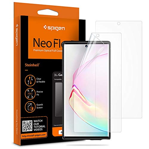 Product Cover Spigen NeoFlex Screen Protector [TPU Film] Designed for Samsung Galaxy Note 10 (2019) [2 Pack]