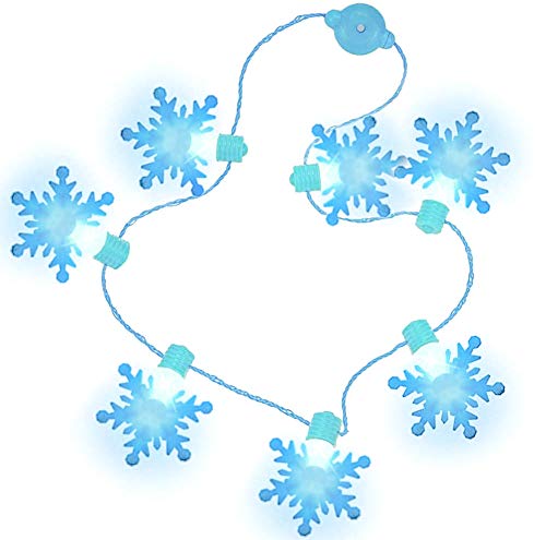 Product Cover FuturePlusX Light Up Snowflake Necklace, Christmas Light Necklace LED String Lights Winter Frozen Snowflake Decorations