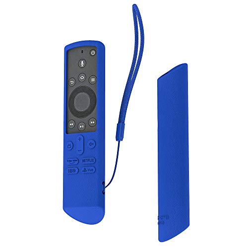 Product Cover SIKAI Silicone Case for Insignia/Toshiba 4K Smart TV Voice Remote/Element Smart TV Voice Remote Shockproof Protective Cover for Toshiba Fire TV Edition Remote (Blue)