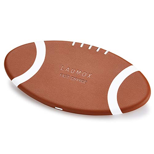 Product Cover LAUMOX Wireless Charger, Premium Leather 10W Max Wireless Charging Pad Compatible with iPhone 11/11 Pro/ 11 Pro Max/Xs/Xs Max/Xr/X/8/8 Plus,Samsung Galaxy S10/S10+/S9/S9+/S8/S8+/S7/Note10/9/8 and More