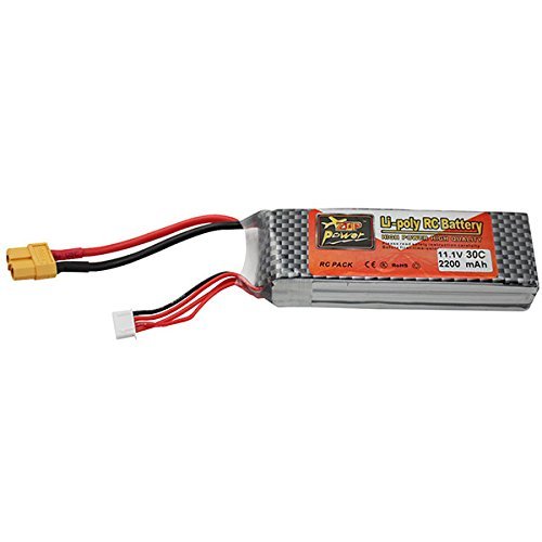 Product Cover Techleads Lithium Polymer Battery 11.1 V 2200 mAh 25C for RC and Planes Rechargeable Power Supply for RC Cars and Quadcopter