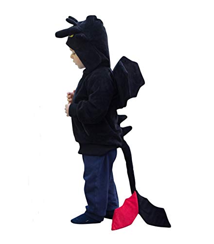 Product Cover ComfyCamper Dragon Costume Hoodie, Animal Play Sweatshirt for Boys Girls