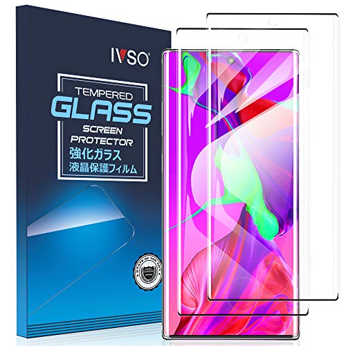Product Cover IVSO 2 Pack Screen Protector for Galaxy Note 10,Full Coverage Case Friendly and Bubbles Free Scratchproof Tempered Glass,Easy Installtion Compatible with Samsung Galaxy Note 10