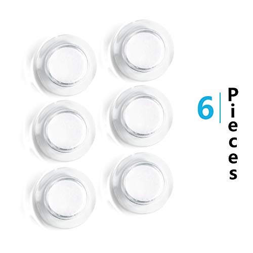 Product Cover Strong Magnets,Glass Whiteboard, Dry Erase Board, Large,Clear Rare Earth Magnets, 6 Pack (6-Packs)