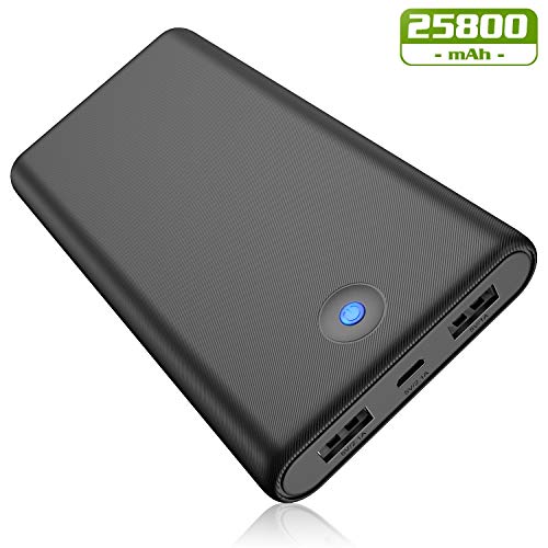 Product Cover Portable Charger Power Bank 25800mAh,High Capacity High-Speed Dual USB Output Port External Battery Pack Ultra Compact Slim Phone Charger for Smart Phones,Android Phones,Tablet and Other Devices