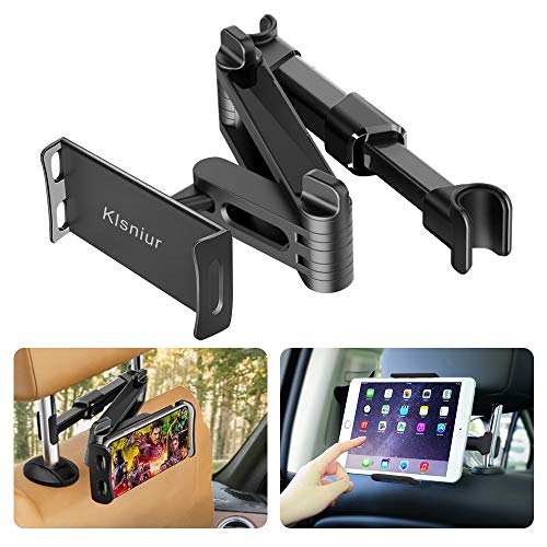 Product Cover Car Headrest Mount/Tablet Holder Car Backseat Seat Mount/Tablet Headrest Holder Universal 360° Rotating Adjustable for All 6