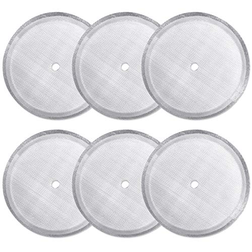 Product Cover ACKLLR 6 Pack French Press Replacement Filter Screen,Reusable Stainless Steel Mesh Filters for Universal 1000 ml / 34 oz / 8 cup French Press Coffee Makers
