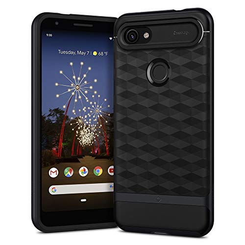 Product Cover Caseology Parallax Designed for Google Pixel 3a Case (2019) - Matte Black
