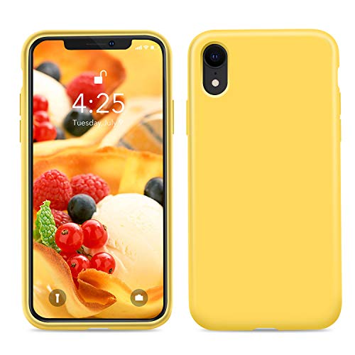 Product Cover Goutoday iPhone XR Cases, Slim Liquid Silicone Soft Rubber Shockproof Protective Case Cover Compatible with iPhone XR 6.1