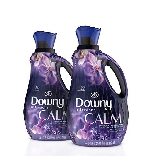 Product Cover Downy Infusions Liquid Fabric Conditioner (Fabric Softener), Calm, Lavender & Vanilla Bean, 56 Oz Bottles, 166 Loads Total (Pack of 2)