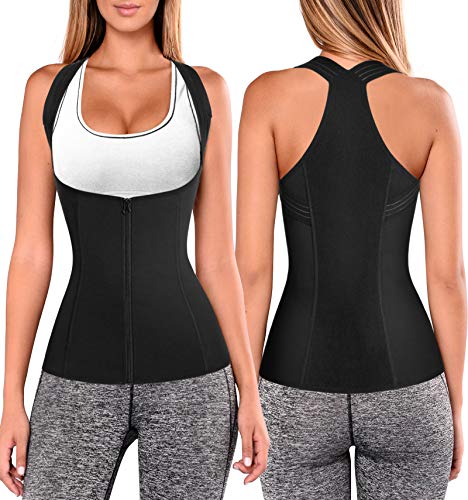 Product Cover Women Back Braces Posture Corrector Waist Trainer Vest Tummy Control Body Shaper for Spinal Neck Shoulder and Upper Back Support (L, Black)