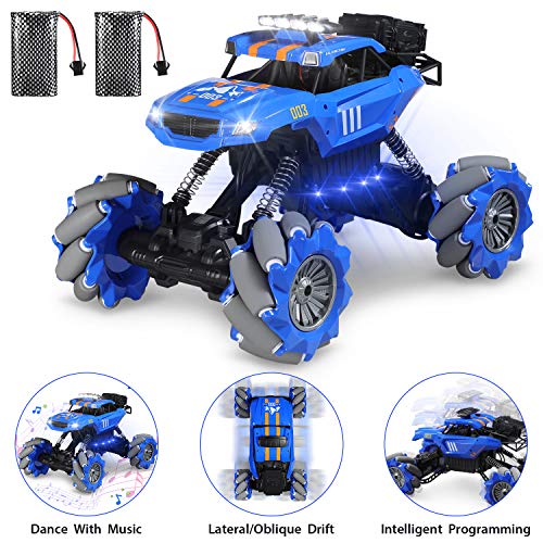 Product Cover Theefun 1: 12 RTR RC Drift Stunt Truck, 4WD High Speed Programmable Music & Dance Off Road RC Car, Remote Control Crawler with Lights