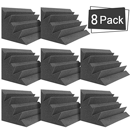 Product Cover DEKIRU Acoustic Panels Bass Traps Corner Studio Foam, 8 Pack 12