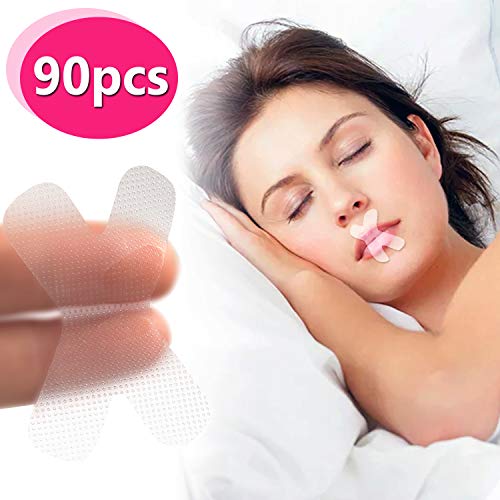 Product Cover Decemen Mouth Tape for Sleeping, Anti Snore Sleep Strips Self Adhesive for Snoring Relief and Sleeping Quality Improvement, 90 PCS