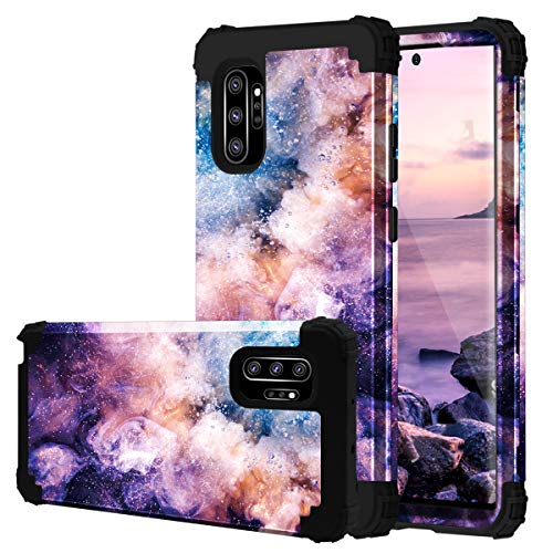 Product Cover Fingic Samsung Galaxy Note 10 Plus Case 3 in 1 Heavy Duty Protection Hybrid Hard PC Soft Silicone Rugged Bumper Anti Slip Full-Body Shockproof Protective Phone Case for Note 10 Plus 6.8