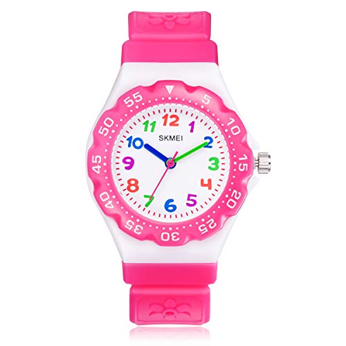 Product Cover Kids Watch for Girls Boys - CakCity Waterproof Cute Cartoon Analog Quartz Wrist Watches for Kids Birthday Gifts Time Teacher for Children