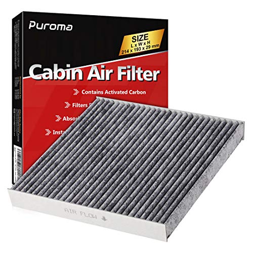 Product Cover Puroma Cabin Air Filter with Activated Carbon, Replacement for CP285, CF10285, Toyota, Lexus, Scion, Subaru