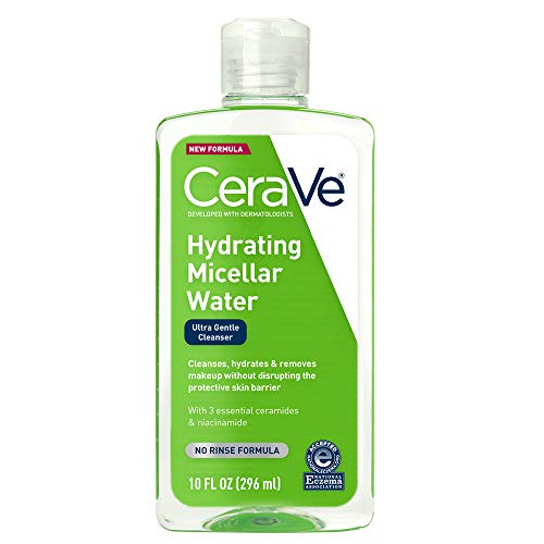 Product Cover CeraVe Micellar Water | New & Improved Formula | Hydrating Facial Cleanser & Eye Makeup Remover | Fragrance Free & Non-Irritating | 10 Fl. Oz