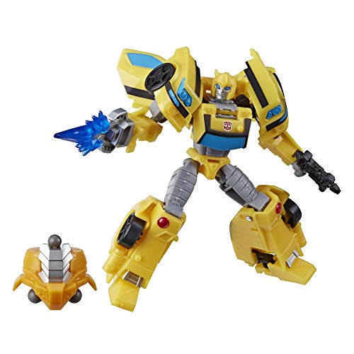 Product Cover Transformers Toys Cyberverse Deluxe Class Bumblebee Action Figure, Sting Shot Attack Move and Build-A-Figure Piece, for Kids Ages 6 and Up, 5-inch