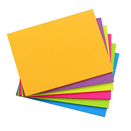 Product Cover Sticky Notes 8x6, 6 Color Bright Colorful Sticky Pad, 6 Pads/Pack, 45 Sheets/Pad, Self-Sticky Note Pads