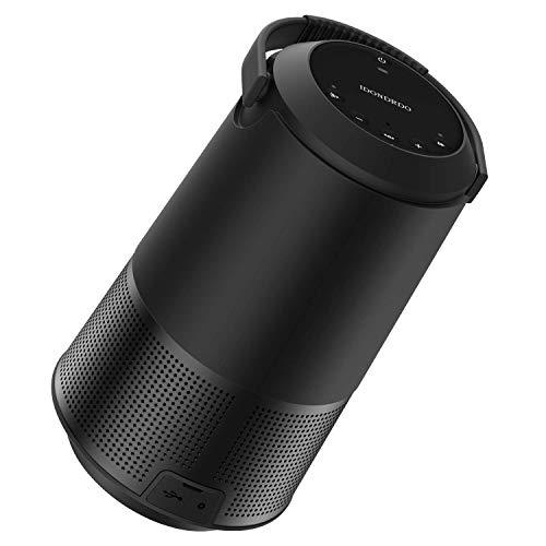 Product Cover Bluetooth Speaker,IDONDRDO Portable Bluetooth V5.0 Wireless Speaker,with 360 Surround Sound,Built-in Mic,IPX4 Waterproof,Stereo Sound with Rich Bass,Outdoor Speaker for Home/Party/Camping