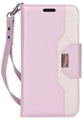 Product Cover Procase iPhone 11 Wallet Case for Women, Flip Folio Kickstand PU Leather Case with Card Holder Wristlet Hand Strap, Stand Protective Cover for iPhone 11 6.1
