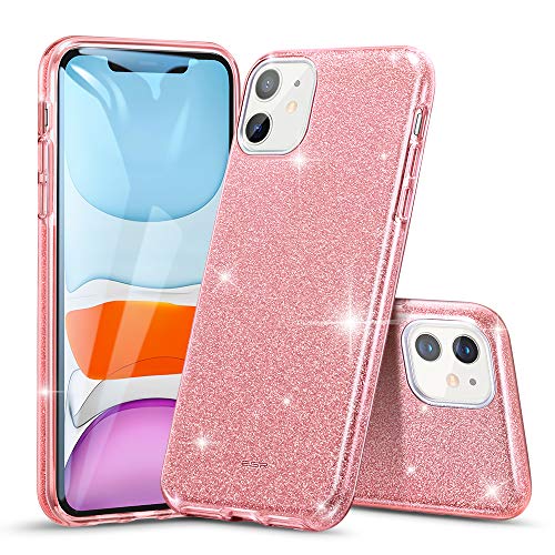 Product Cover ESR Glitter Case Compatible for iPhone 11 Case, Glitter Sparkle Bling Case [Three Layer] for Women [Supports Wireless Charging] for iPhone 11 6.1