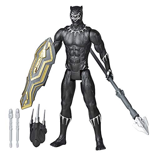 Product Cover Avengers Marvel Titan Hero Series Blast Gear Deluxe Black Panther Action Figure, 12-Inch Toy, Inspired by Marvel Comics, for Kids Ages 4 and Up