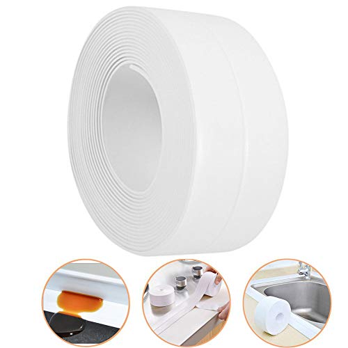 Product Cover TYLife Caulk Strip,Self Adhesive Sealing Bathtub Caulking Tape for Kitchen Countertop Bathroom Shower Toilet Sink Gas Stove Wall Corner 1-1/2