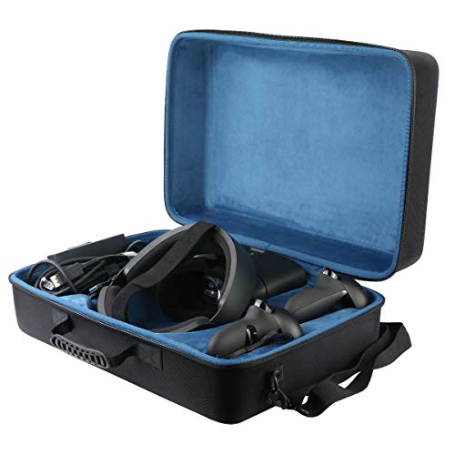 Product Cover co2crea Hard Travel Case Replacement for Oculus Rift S PC-Powered VR Gaming Headset (Black Case + Inner Blue Box)