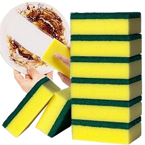 Product Cover Erholi Home Kitchen Double Layer Soft Strong Water Absorption Dishwashing Sponge Sponges