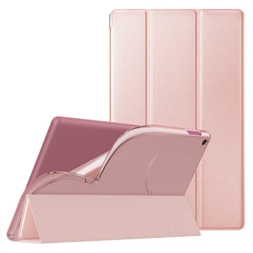 Product Cover Dadanism All-New Amazon Fire HD 10 Tablet Case(9th Generation - 2019 Release) / (7th Generation - 2017 Release), [Flexible TPU Translucent Back Shell] for Fire HD 10.1 Inch Cover - Rose Gold