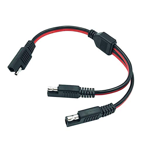 Product Cover AYECEHI SAE Connector SAE DC Power Automotive Adapter Cable Y Splitter 1 to 2 SAE Extension Cable 14AWG 12inch/30cm
