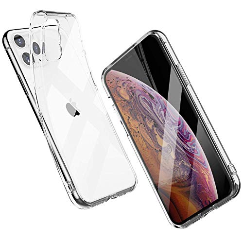 Product Cover Shamo's Case for Apple iPhone 11 Pro Cover (2019), 5.8-Inch, Shock Absorption TPU Rubber Gel Transparent Anti-Scratch Clear Back, HD Crystal Clear
